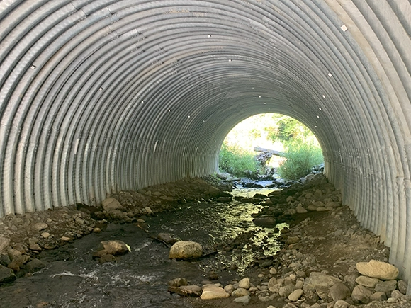 culvert interior