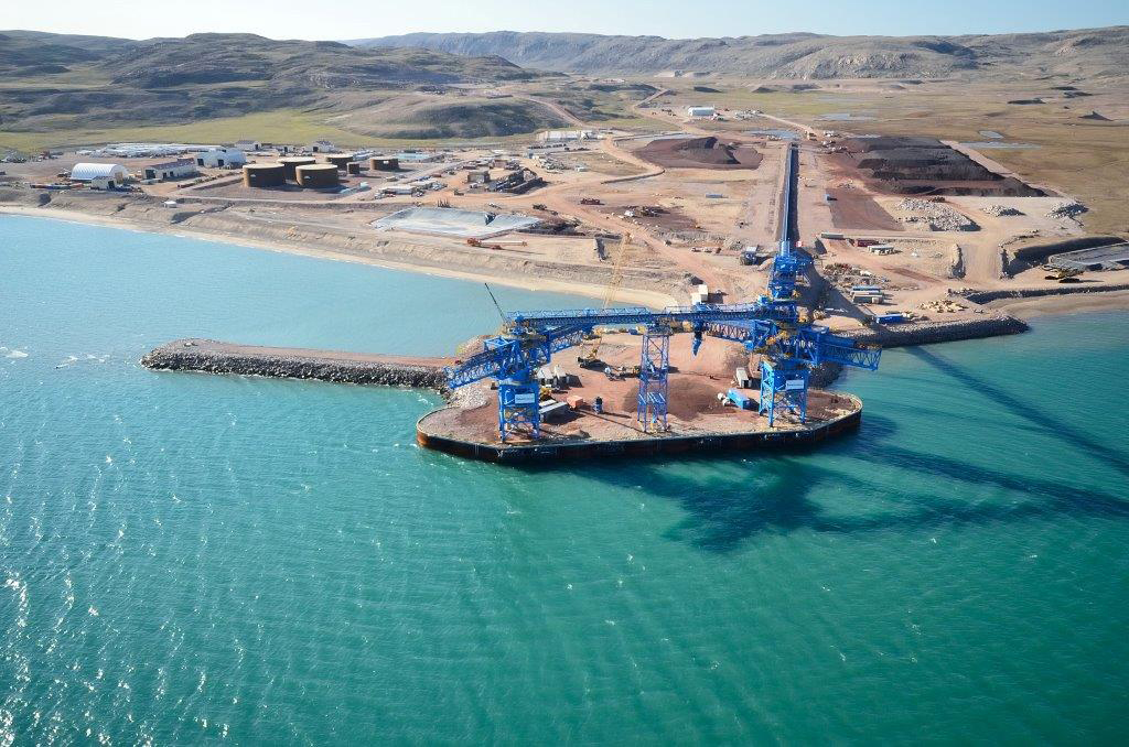 Aerial view of Milne Inlet Ore Dock